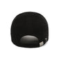 Casquette élégante en velours côtelé marron, vue de côté