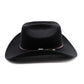 Homme portant un chapeau cowboy, regardant vers l'horizon