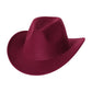 Chapeau cowboy noir avec bordure rigide et décorations