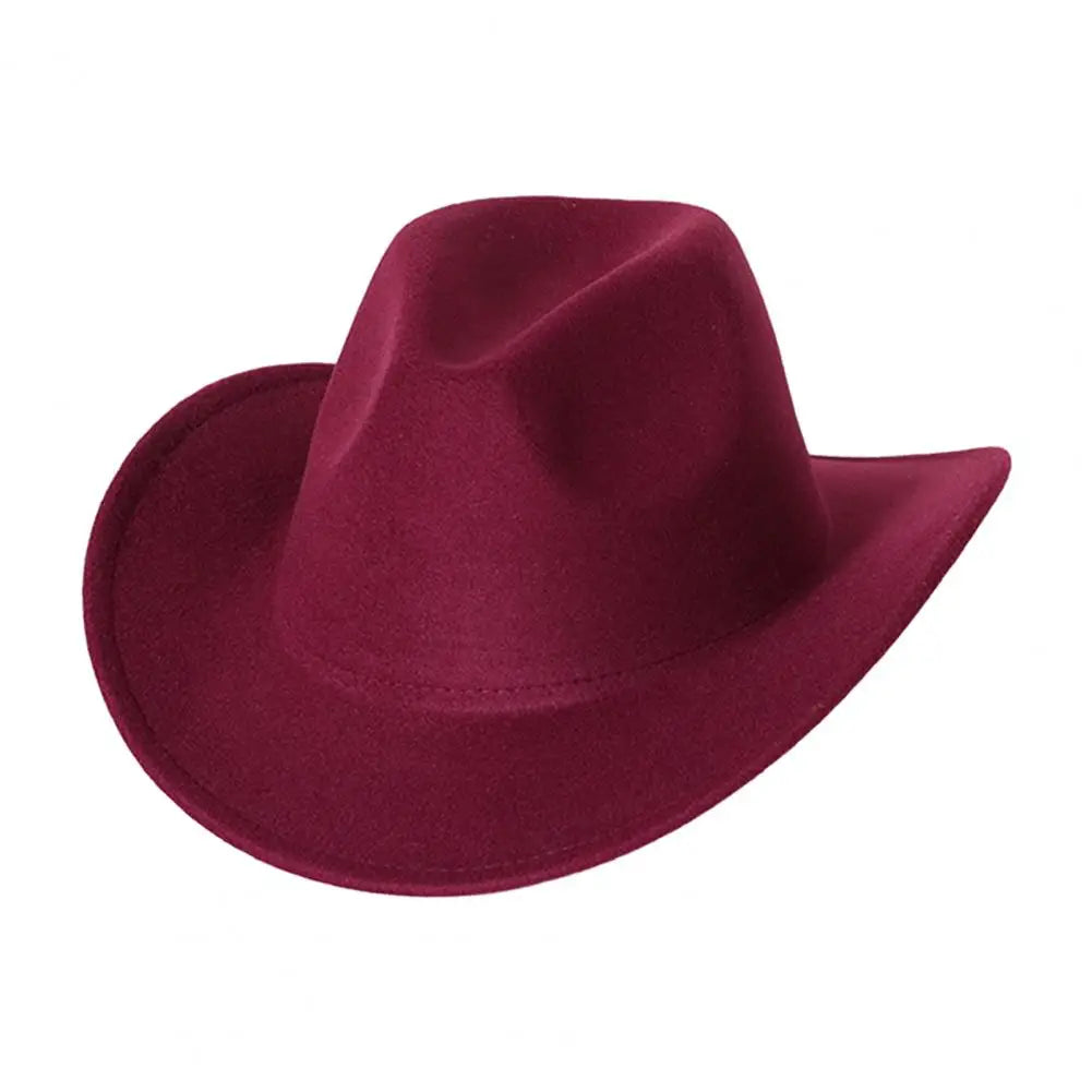Chapeau cowboy noir avec bordure rigide et décorations
