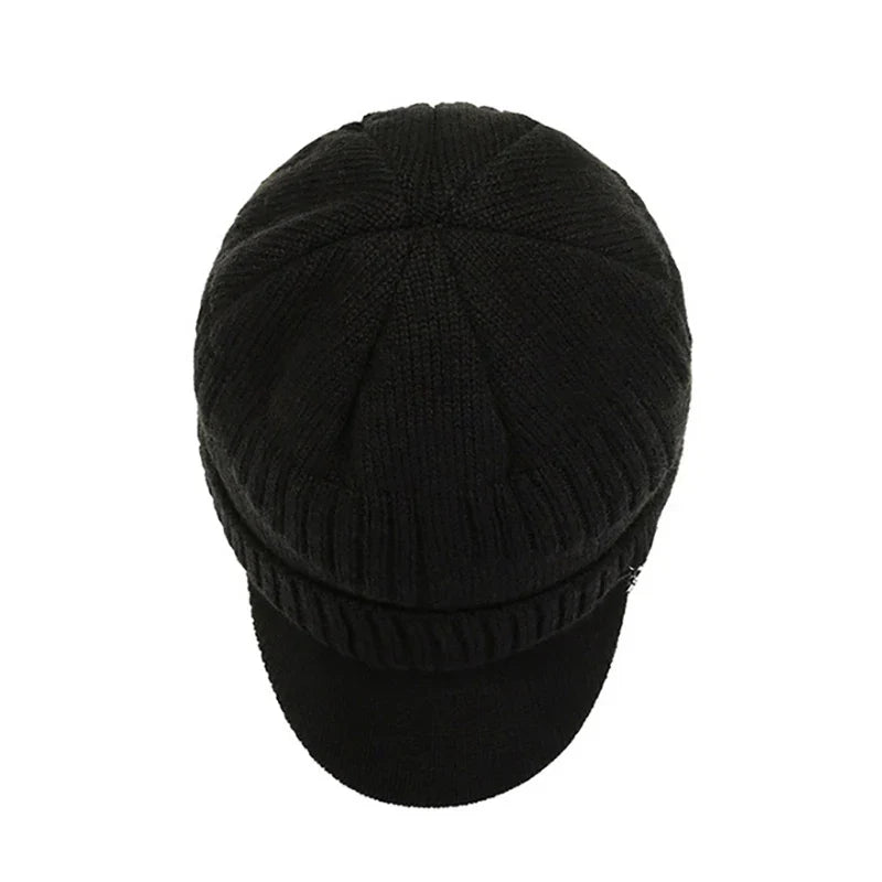 Détail du tricot doux et respirant du bonnet