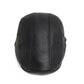 Béret en cuir avec doublure intérieure visible
