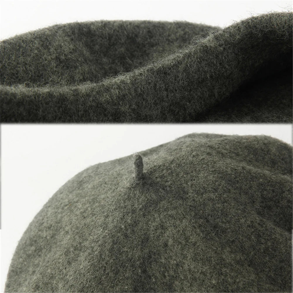 Béret basque avec une étiquette indiquant sa taille