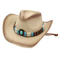 Détail du cordon tressé d'un chapeau cowboy