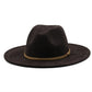 Détail du ruban d'un chapeau Fedora en coton