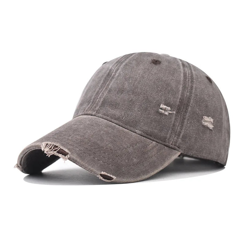 Casquette en tissu robuste avec effet vieilli