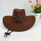 Profil d'un chapeau cowboy avec ombre portée