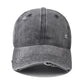 Casquette vintage avec détails usés et fermeture réglable