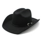 Chapeau cowboy avec large bordure sur fond clair