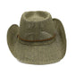 Chapeau cowboy en paille avec ombre portée