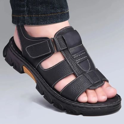 Sandales confortables avec talon bas pour usage quotidien