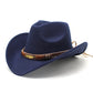 Chapeau cowboy avec détails de couture visibles