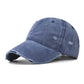 Casquette décontractée avec finitions usées et respirantes