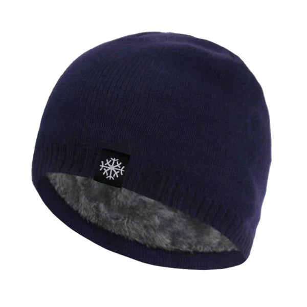 Détail de la texture en maille du bonnet
