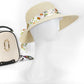 Chapeau de paille avec bord large pour protection solaire