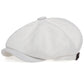 Casquette Gavroche beige avec bandeau intérieur ajustable