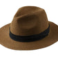 Gros plan sur le ruban décoratif du chapeau