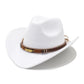 Chapeau cowboy avec bordure large, vue de dessus