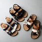 Sandales homme avec design croisé et semelle EVA souple