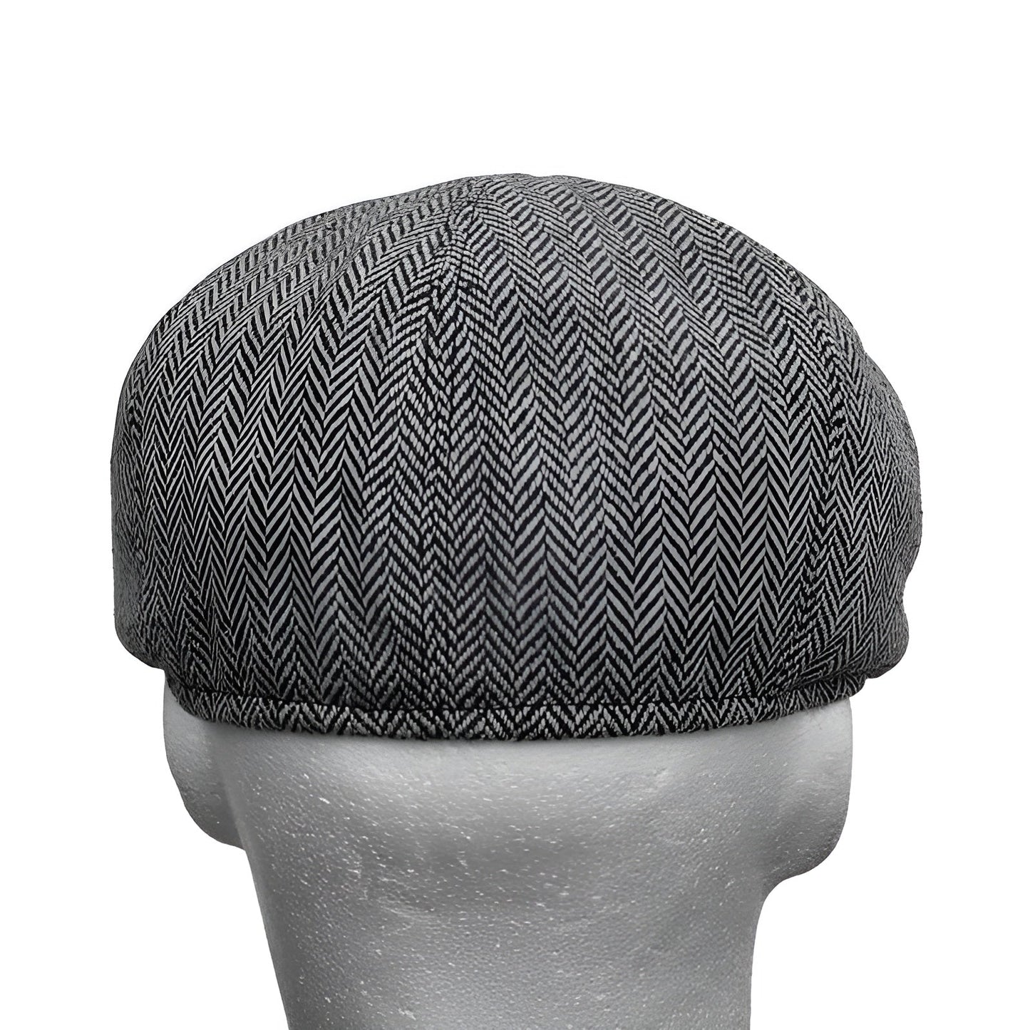 Béret en coton sur fond neutre, vue latérale