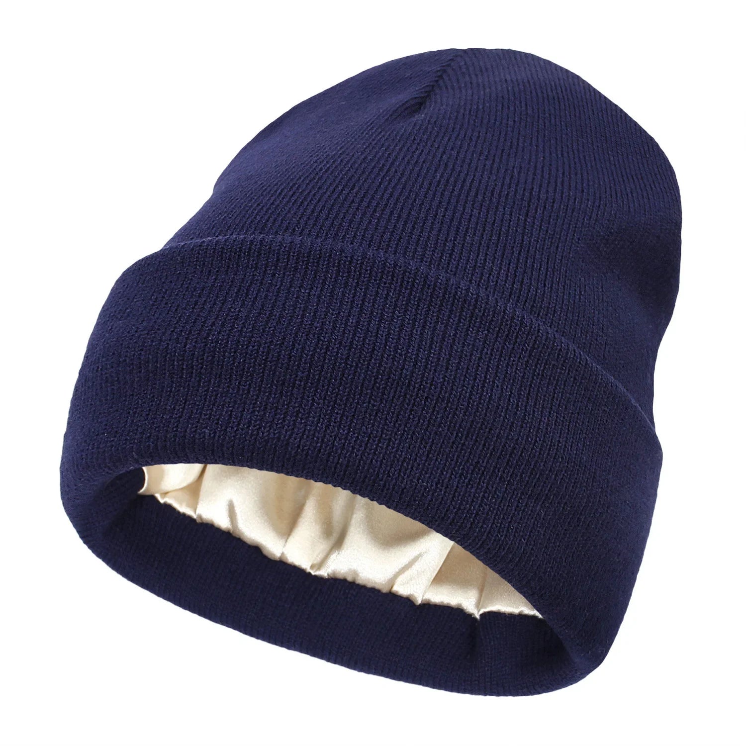 Collection de bonnets en satin de différentes couleurs