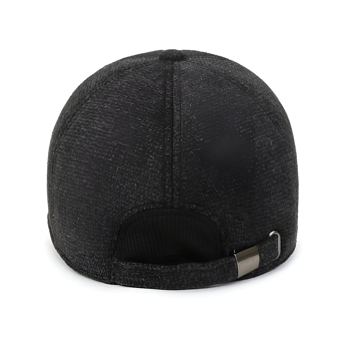 Vue de profil de la casquette montrant la texture du tissu