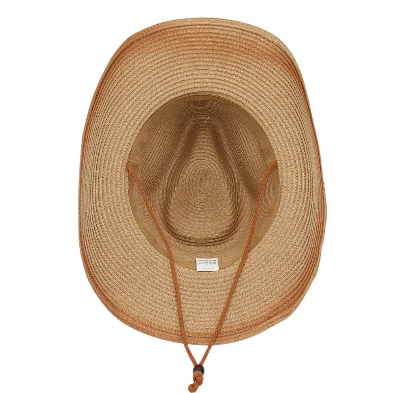 Chapeau cowboy marron avec ombre portée