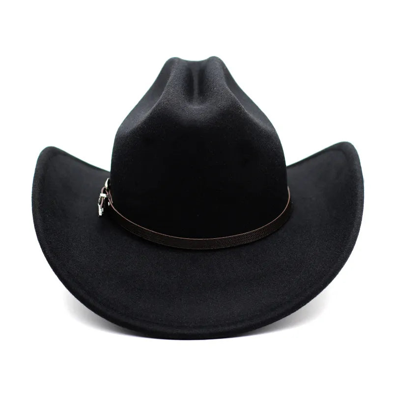 Chapeau cowboy suspendu à un crochet, vue latérale