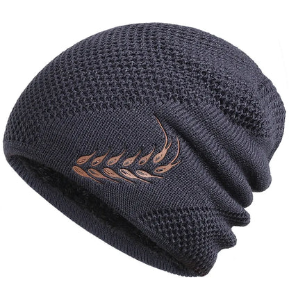 Bonnet en tricot avec doublure, idéal pour temps froid