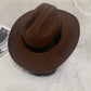 Détail du cordon tressé d'un chapeau cowboy