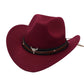 Chapeau cowboy avec bordure légèrement relevée
