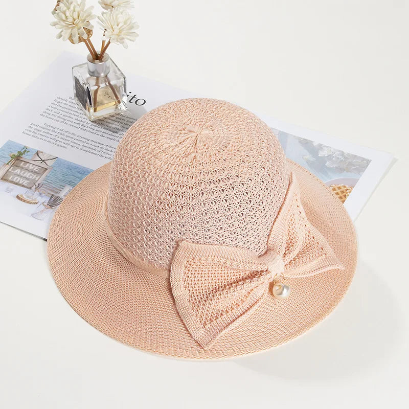 Chapeau de paille avec ruban noir, style décontracté
