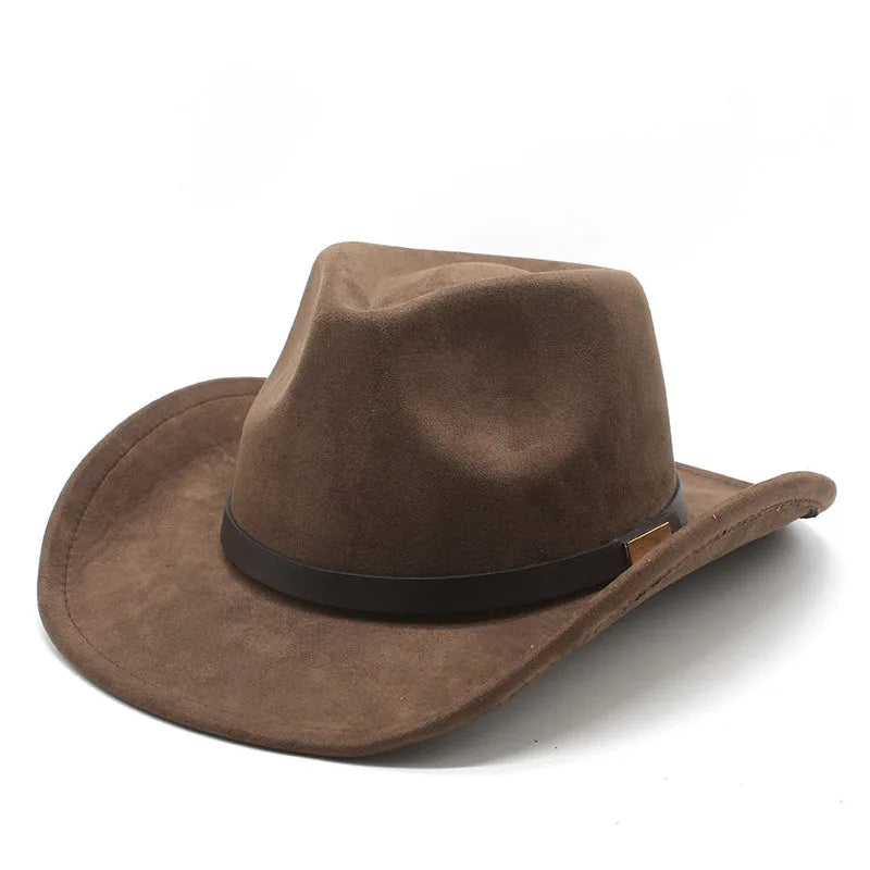 Détail de la texture en feutre d'un chapeau cowboy