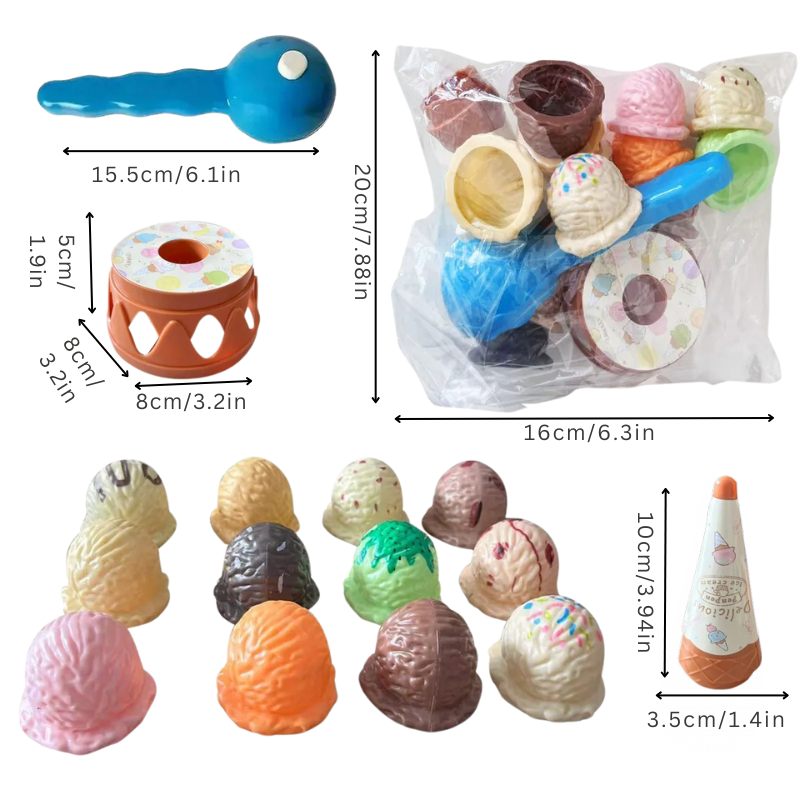 Jeu d'équilibre en plastique avec boules colorées empilées