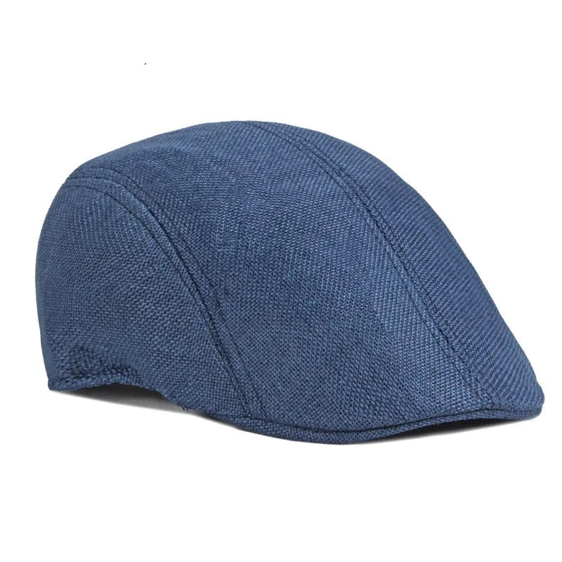 Homme en mouvement portant un béret, ambiance urbaine