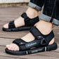 Détail des sangles ajustables sur sandales sportives pour homme