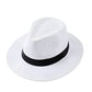 Chapeau Panama avec ombre projetée sur le sol
