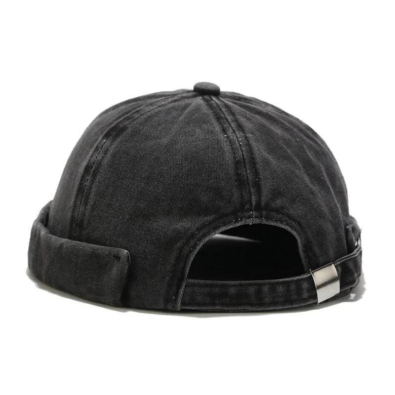 Bonnet Docker vert olive avec couture visible