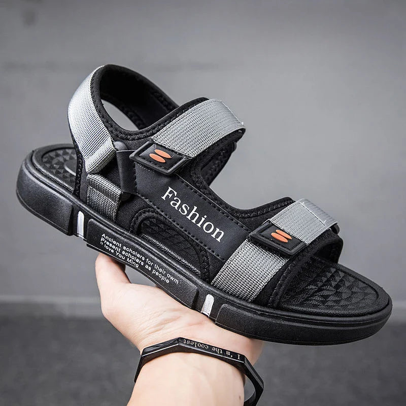 Sandales pour homme avec talon bas, parfaites pour les loisirs