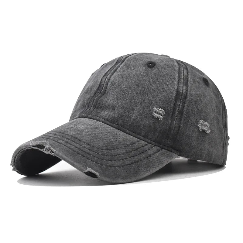 Casquette ajustable avec design usé et moderne