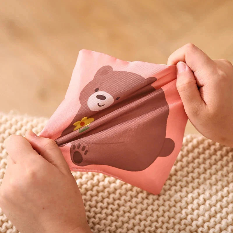 Boîte à mouchoirs sensorielle avec design adapté aux tout-petits
