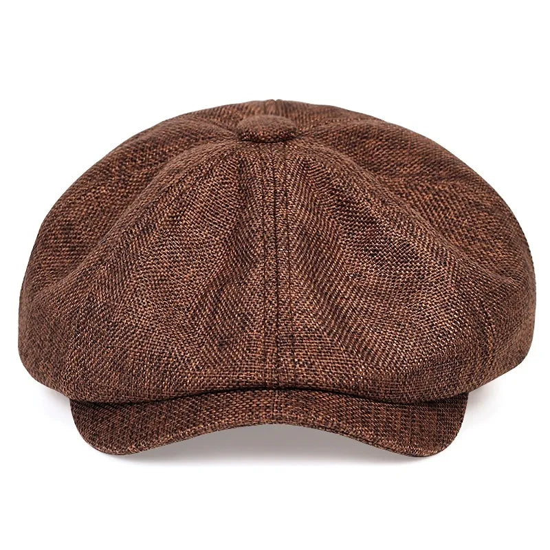 Vue latérale d'une casquette Gavroche ajustable en coton