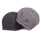 Casquette Gavroche noire avec doublure intérieure visible