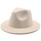 Détail du tissu en coton d'un chapeau Fedora