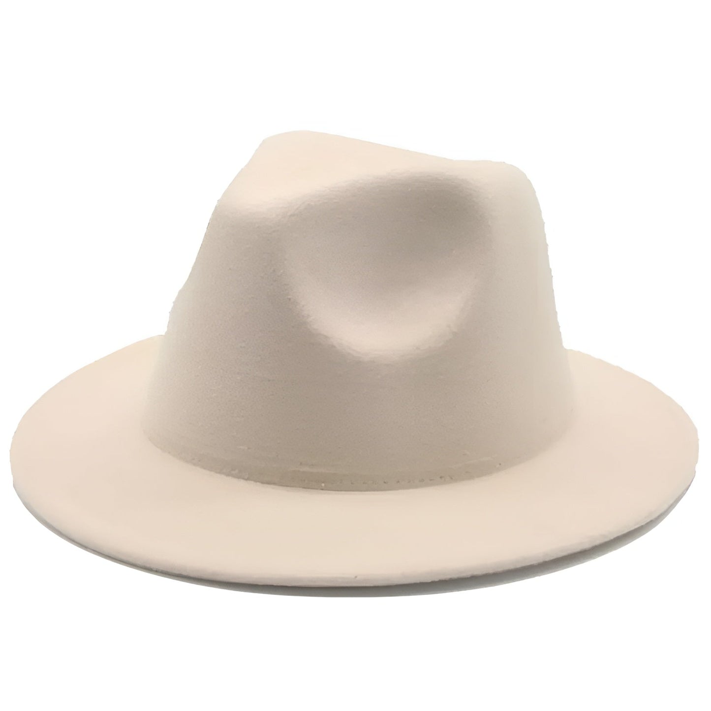 Détail du tissu en coton d'un chapeau Fedora