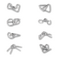 Set complet de puzzles métalliques avec huit designs distincts