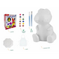 Kit de peinture pour lampe dinosaure avec pinceaux et palette