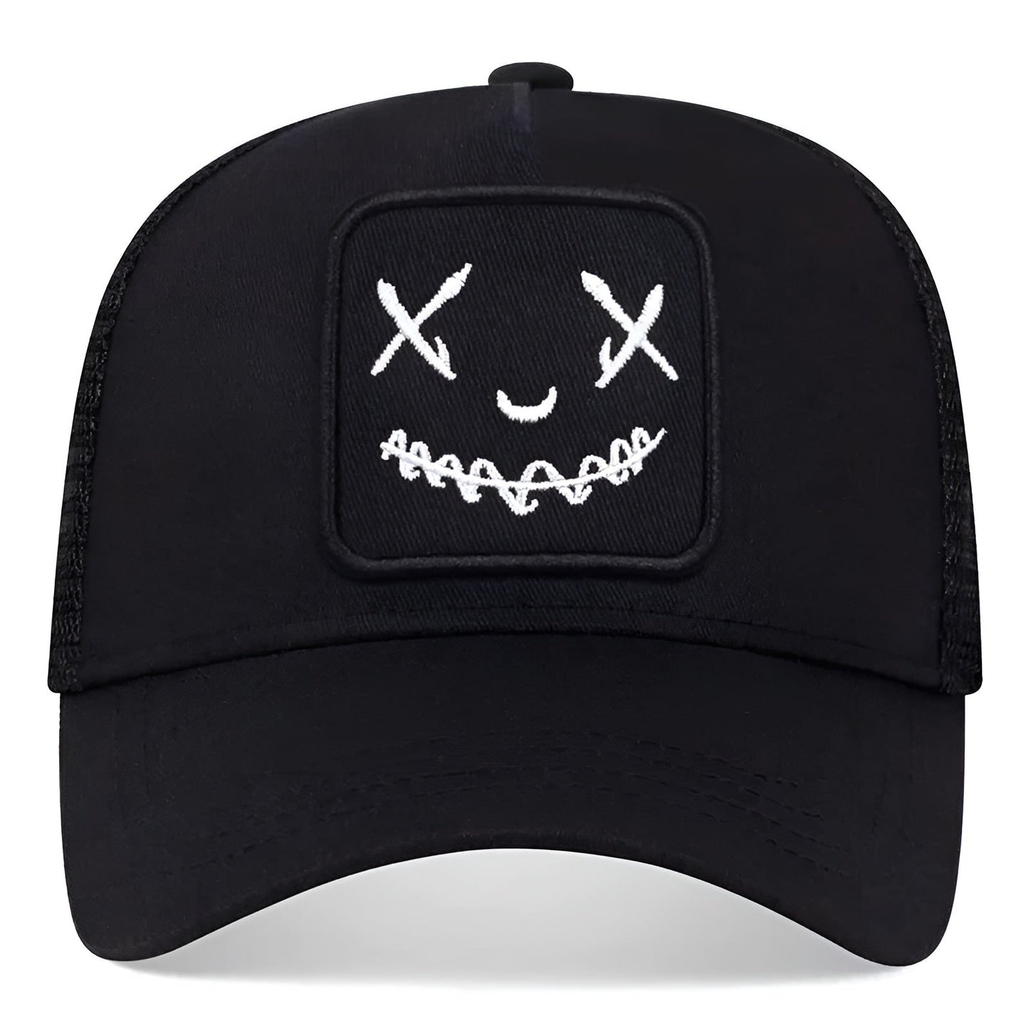 Vue arrière d'une casquette avec maille respirante
