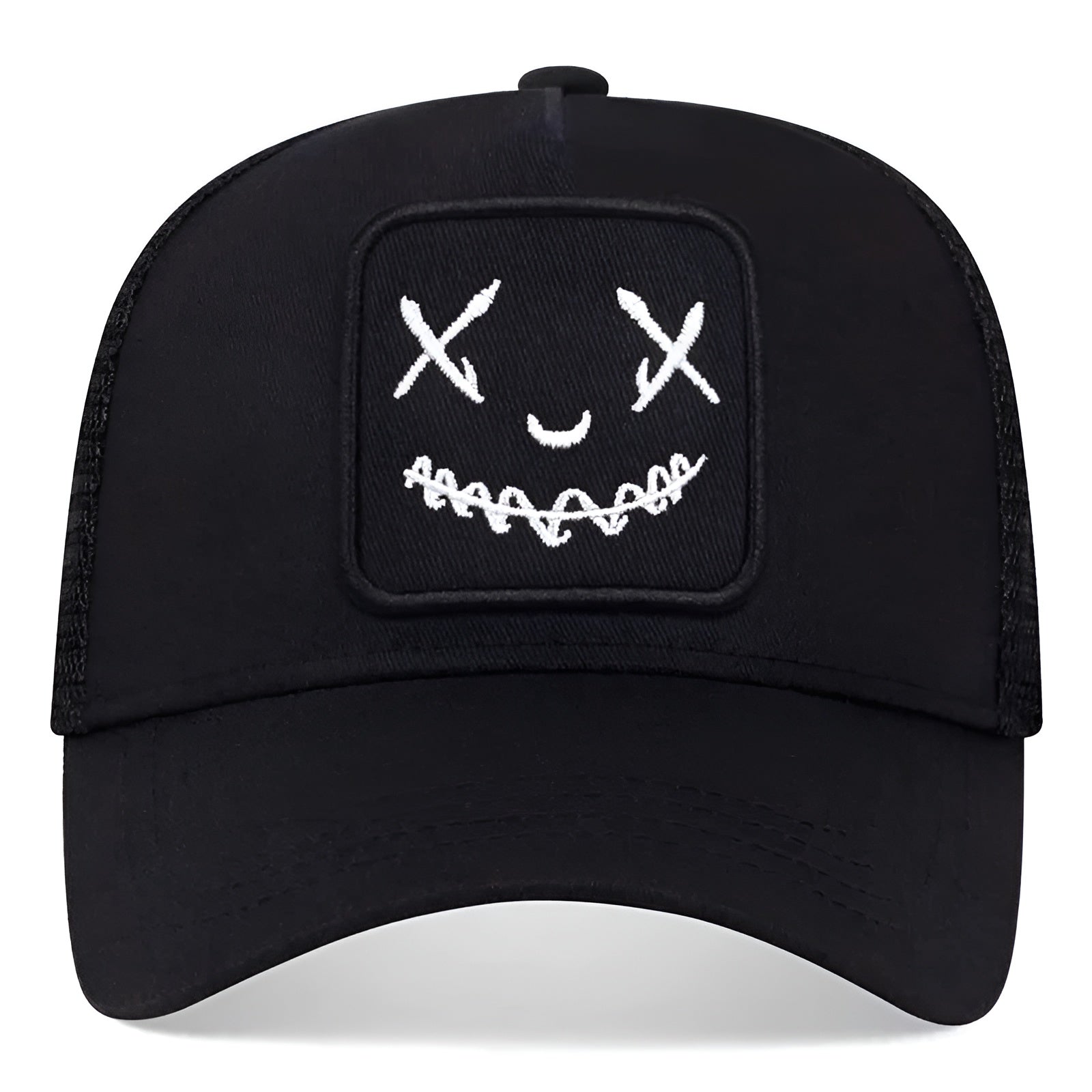 Vue arrière d'une casquette avec maille respirante