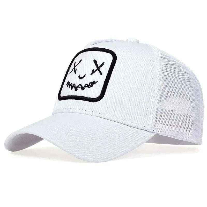 Casquette avec visière incurvée et maille aérée